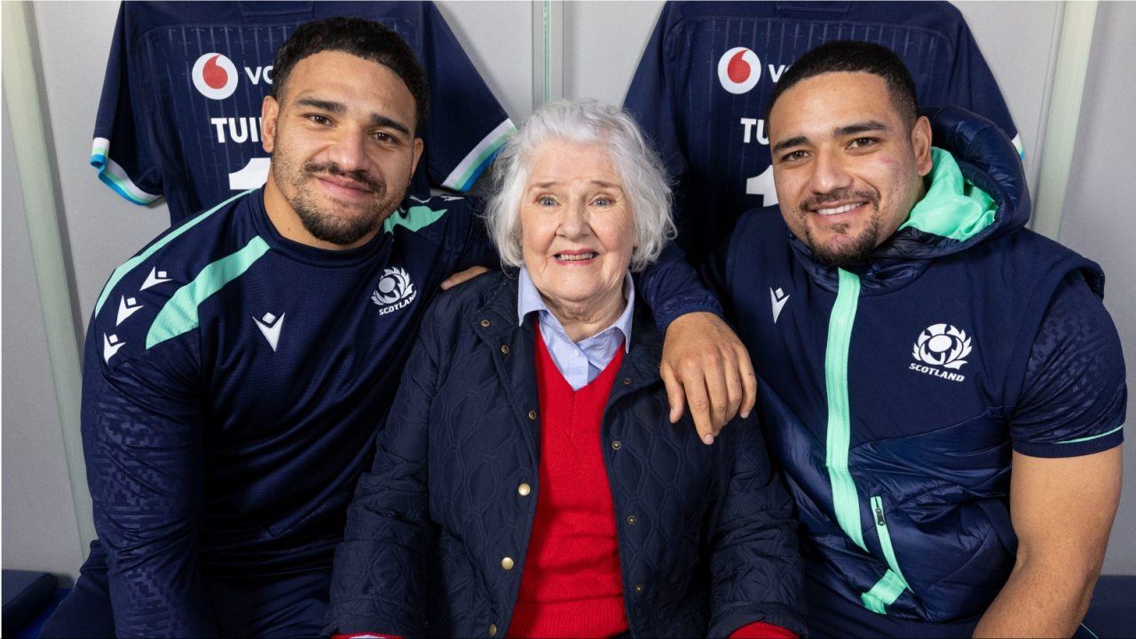 Tuipulotu brothers with granny Jaqueline Thomson