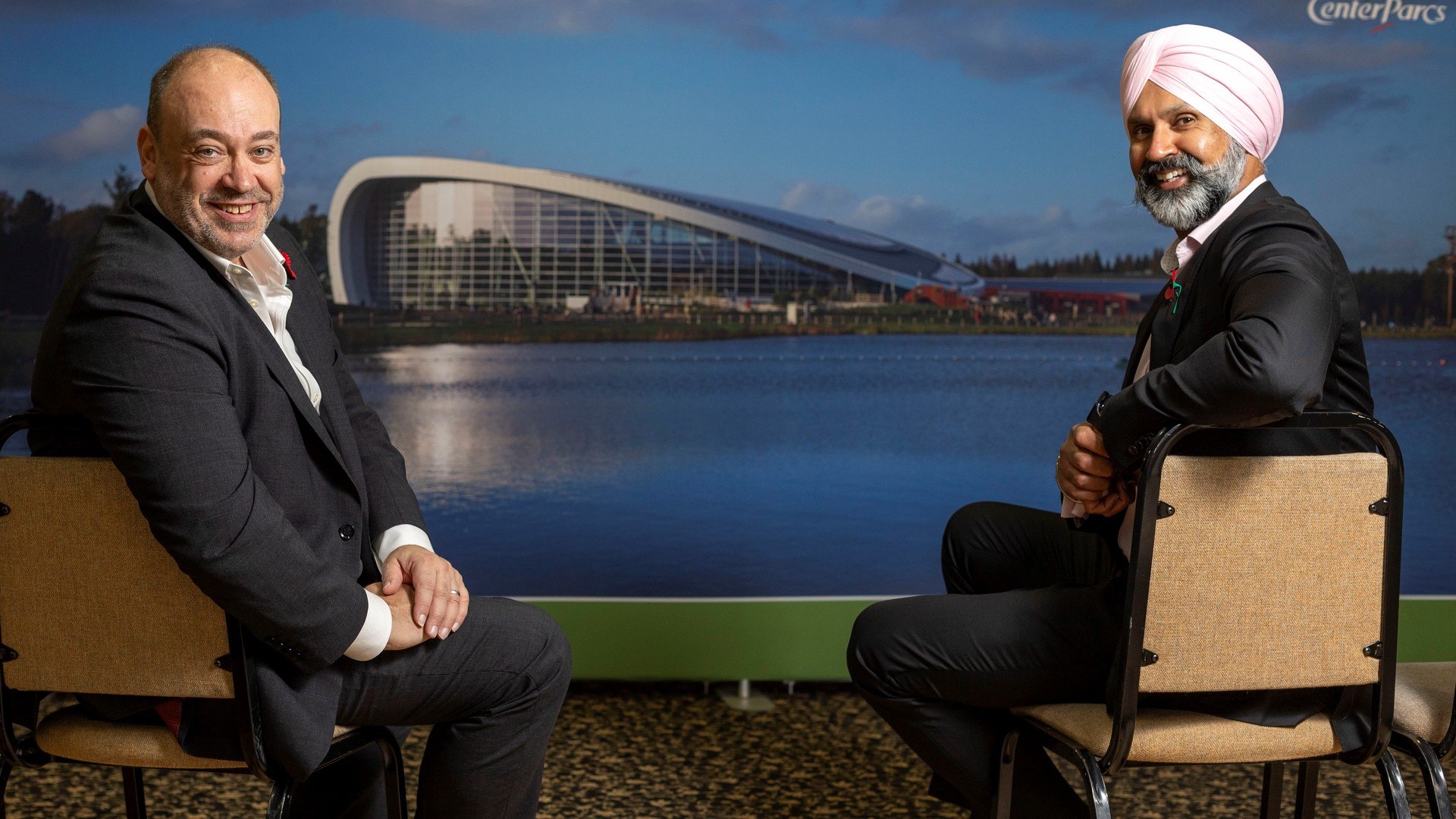 Center Parcs CEO Colin McKinlay and Raj Singh-Dehal, Chief Corporate Officer