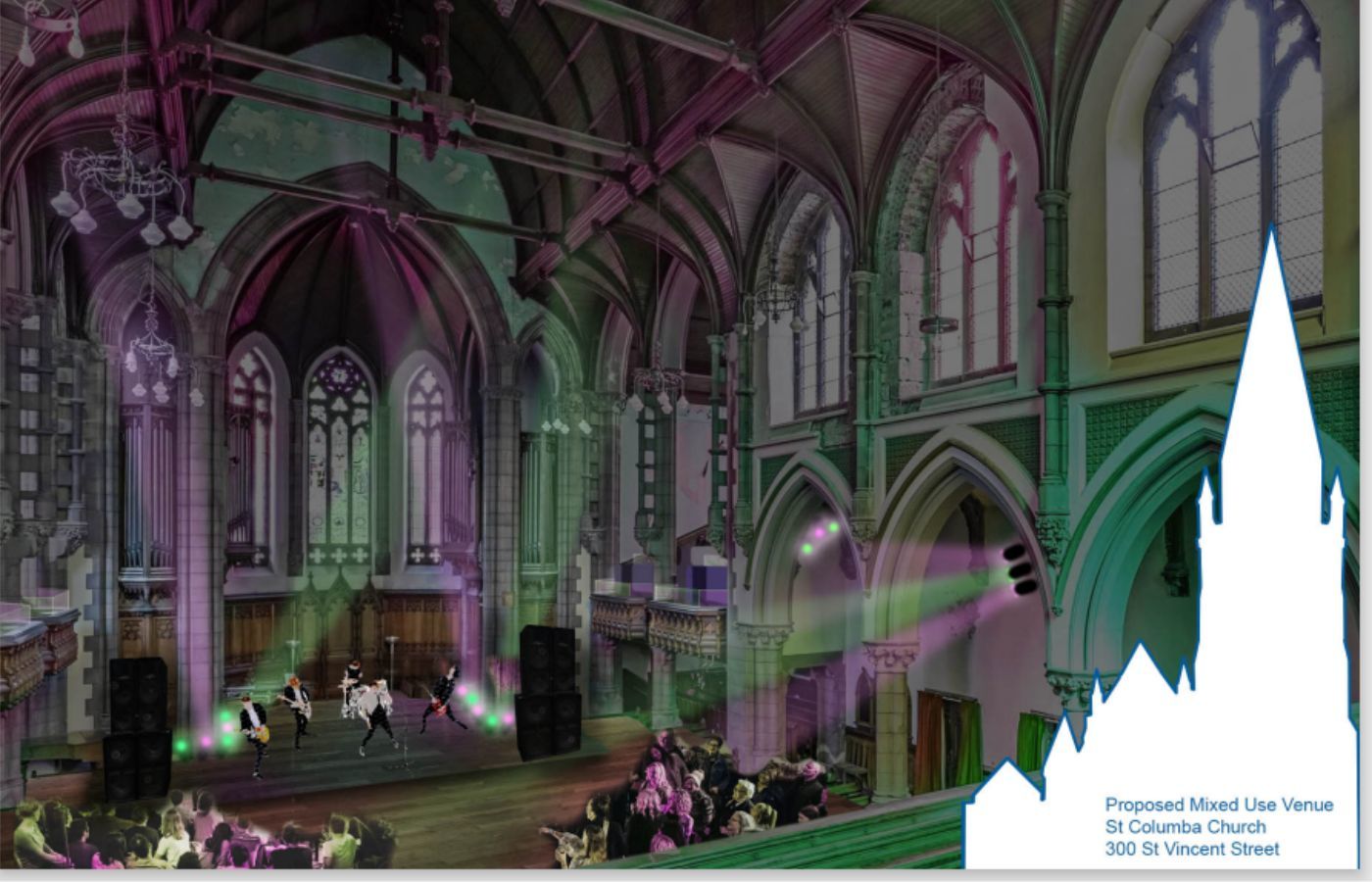 St Columba Gaelic Parish Church could be turned into a music venue