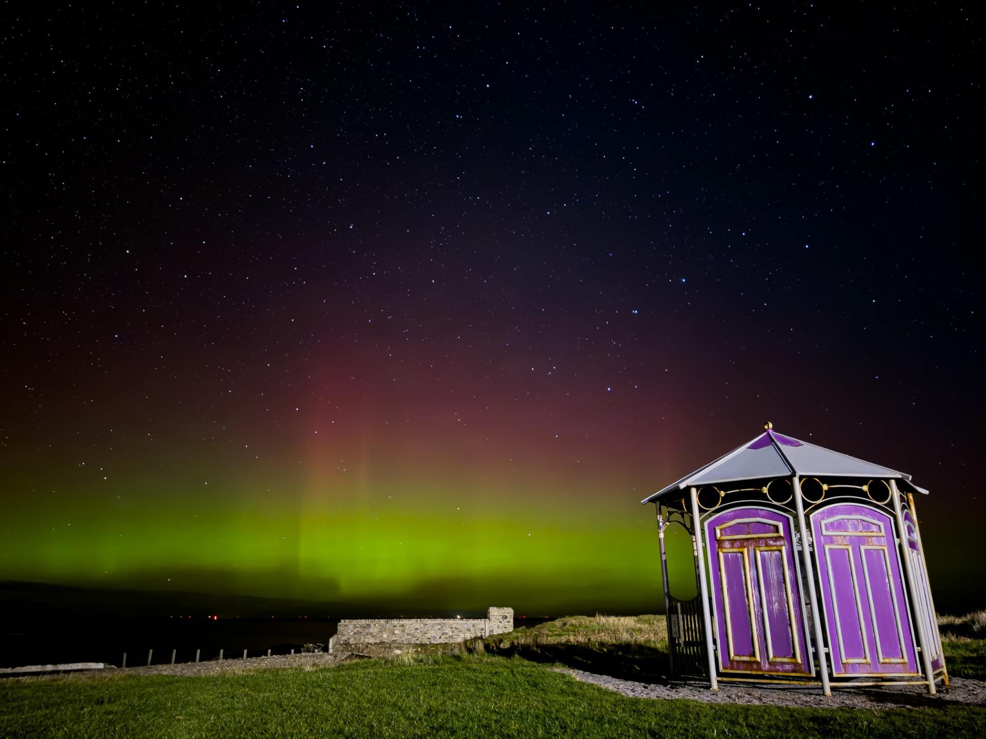 Residents in Lossiemouth shared images with STV News.