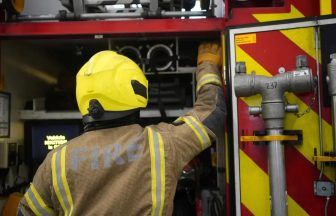 Firefighters extinguish ‘well developed’ blaze in bin shed at block of flats in Edinburgh