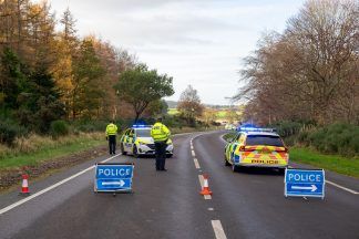 A96 closed in both directions after two-vehicle crash as drivers urged to avoid area