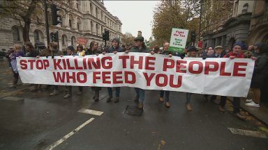 Farmers descend on Westminster to protest inheritance tax changes