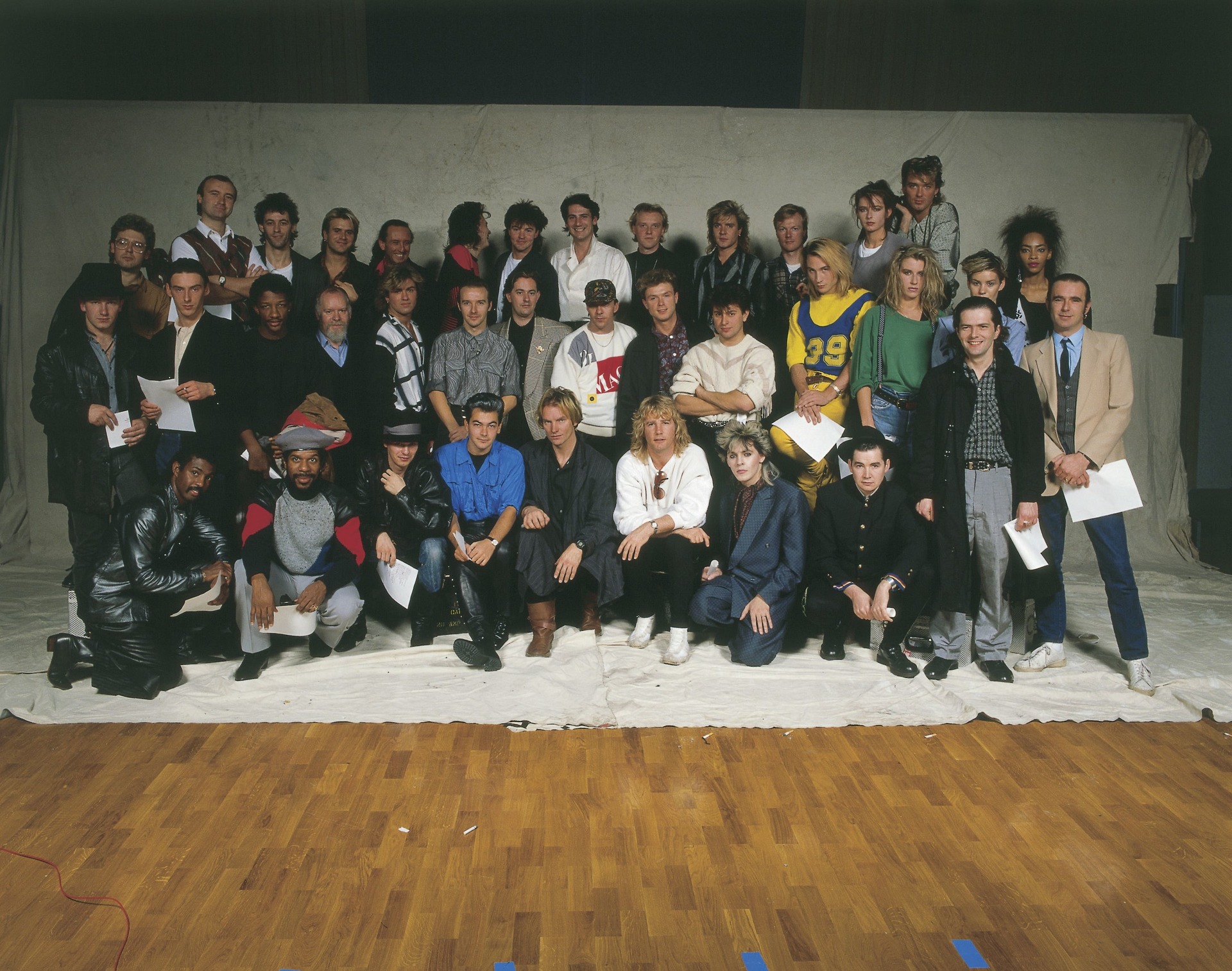 Sir Bob Geldof and Midge Ure masterminded the first ever Band Aid single, Do They Know It’s Christmas, nearly 40 years ago (Brian Aris/BBC). 