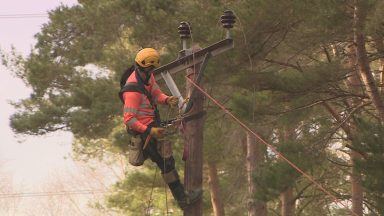 Tree cutting experts in northern parts of Scotland begin preparations for the winter