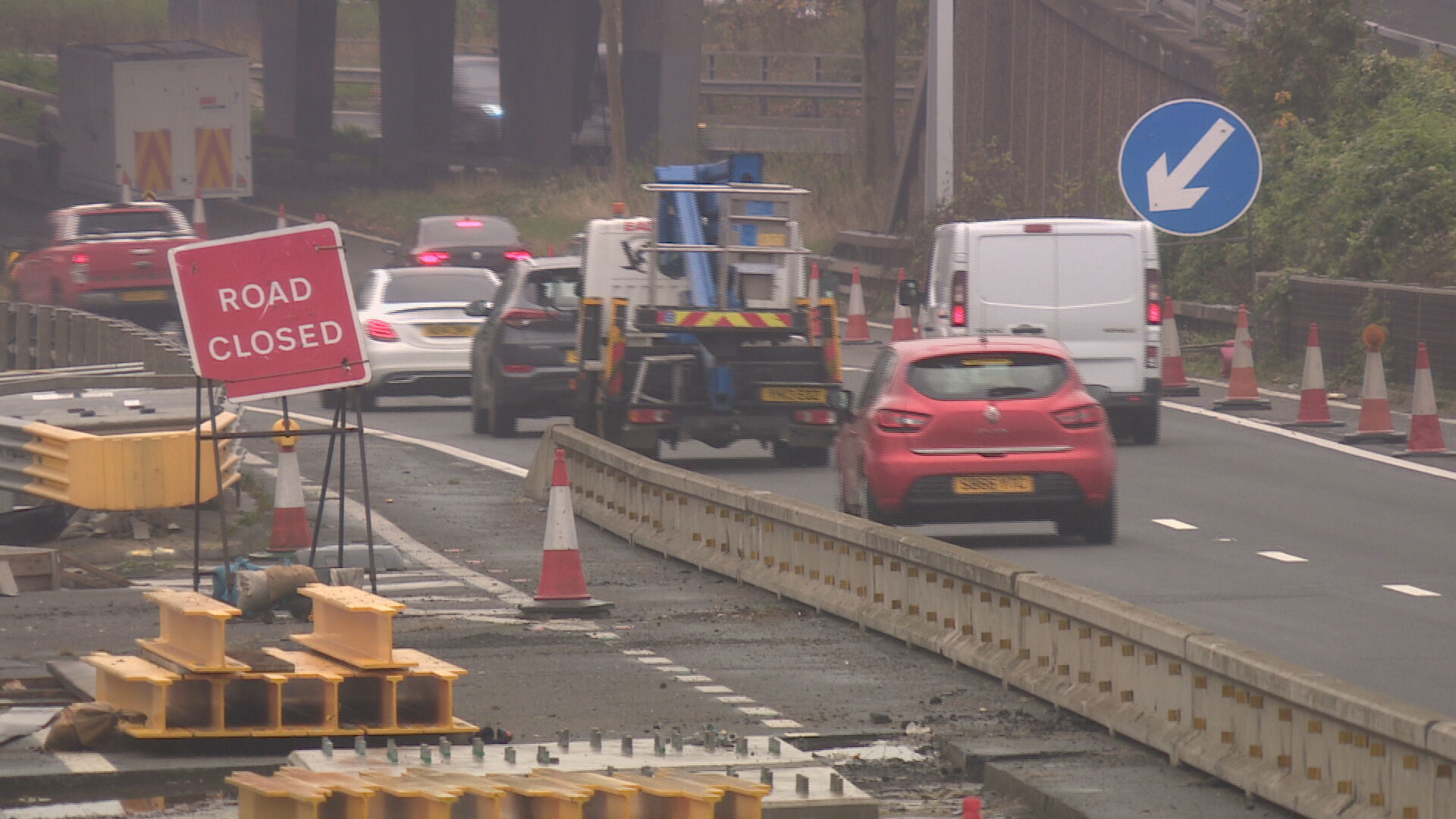 All lane restrictions are due to be lifted in early 2026, with hopes the eastbound carriageway's can be removed earlier