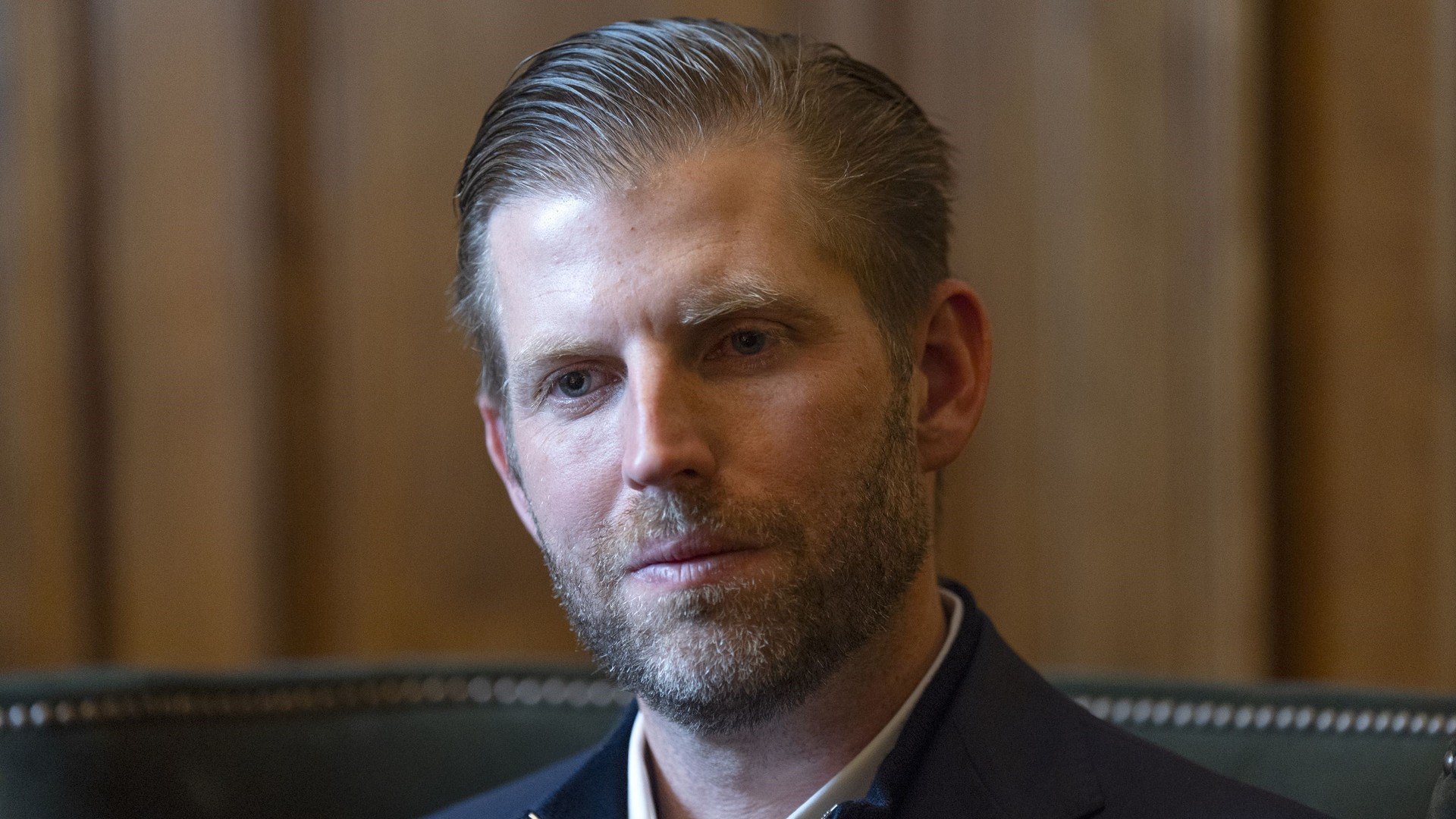 Eric Trump during an interview with the PA news agency at Trump International Golf Links near Balmedie, Aberdeenshire