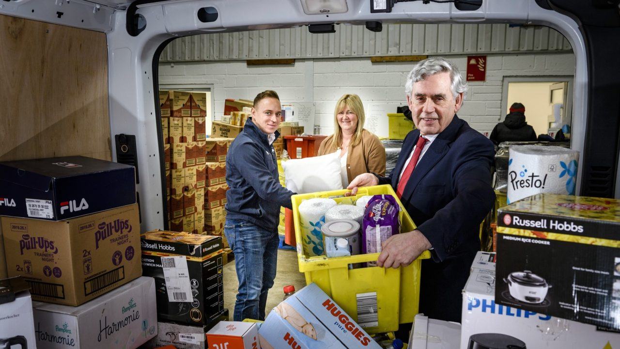 Charity founded by former PM Gordon Brown and Amazon hits three-year milestone