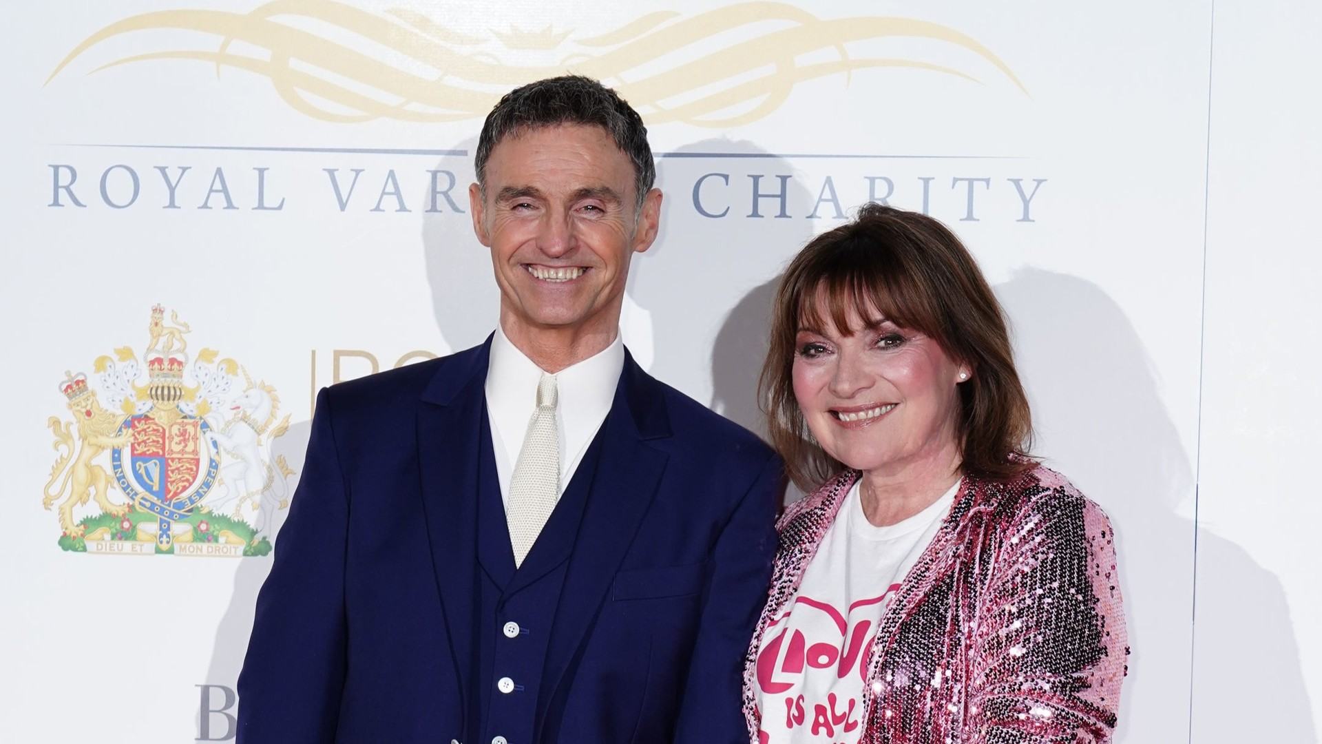 Marti Pellow and Lorraine Kelly arrive for the Royal Variety Performance at the Royal Albert Hall, London. Picture date: Friday November 22, 2024.