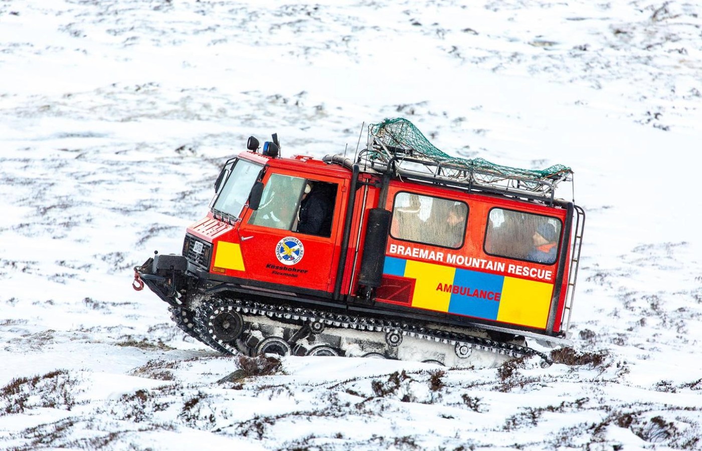 The rescue vehicle was also deployed following the F15’s fighter jet crash on Ben Mcdhui in March 2001.