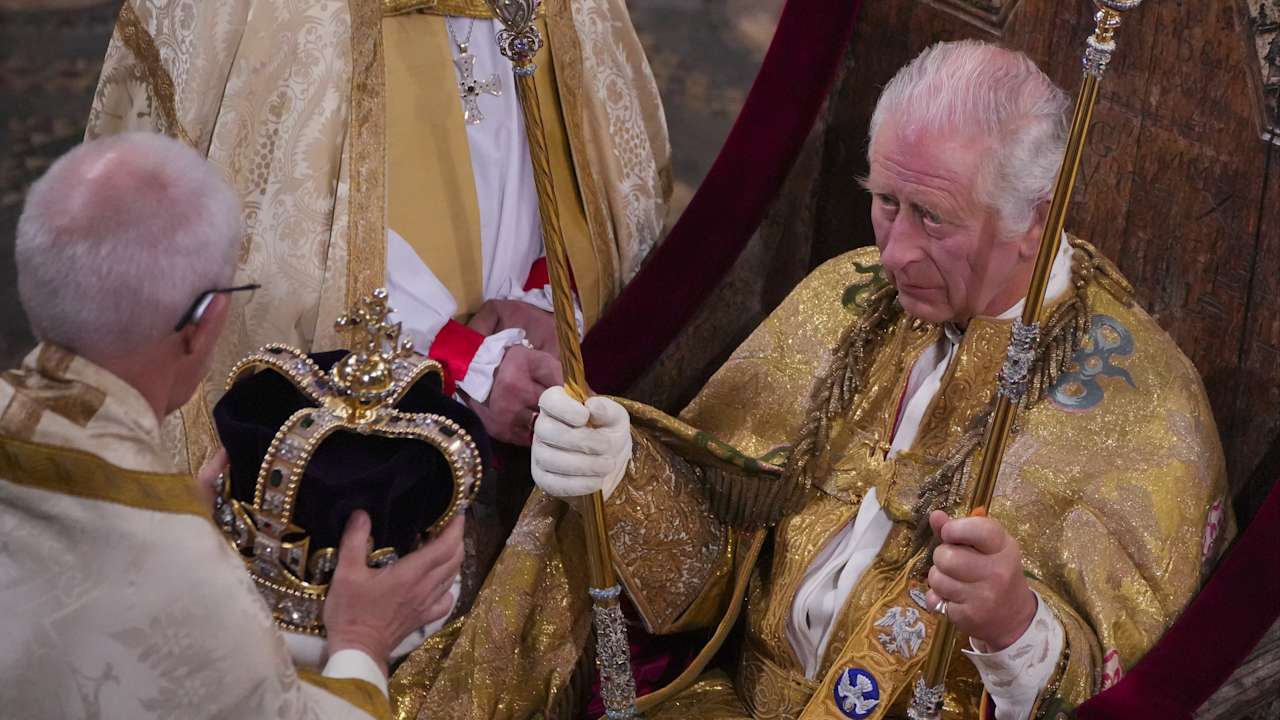 King felt ‘slightly anxious’ about crown wobbling during his coronation