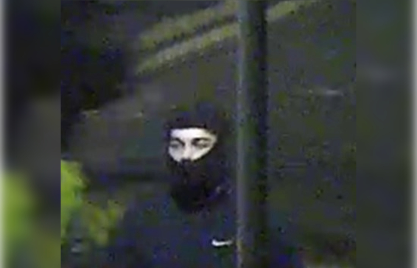 The third male was spotted on CCTV wearing a black snood.