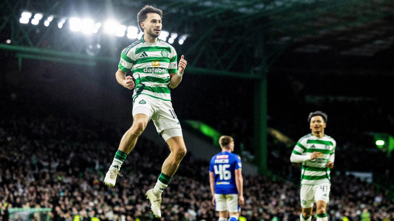 Celtic continue relentless charge towards title with win over St Johnstone to end 2024 undefeated at home