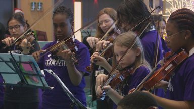 Youngsters from deprived area of Aberdeen display their talents in pioneering orchestra