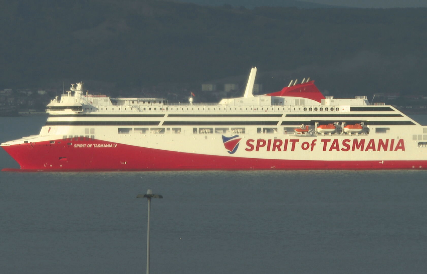 The Spirit of Tasmania 4 arrived in Scotland on Tuesday. 