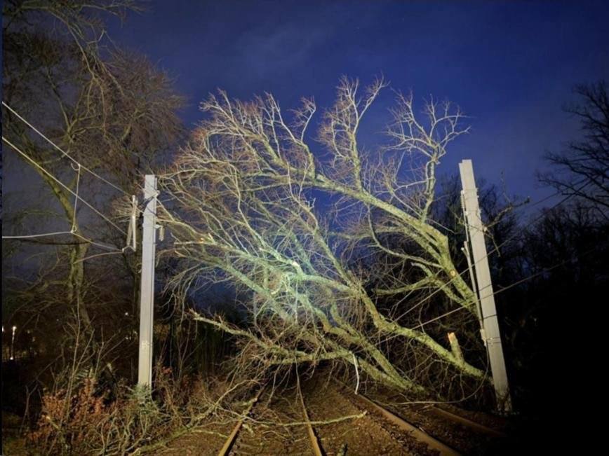 Storm Eowyn damage to Scotland's railway