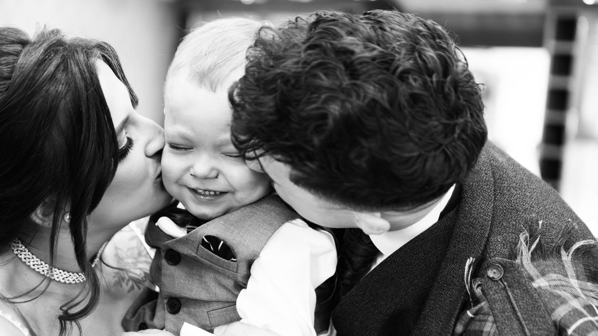 Zachary with his mum Jade and dad Rhys