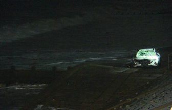 Coastguard rescues driver after car crashes onto Aberdeen beach