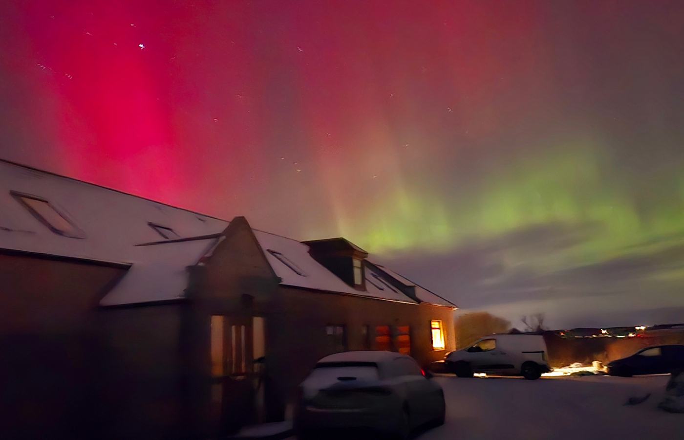 Northern Lights in Peterhead.