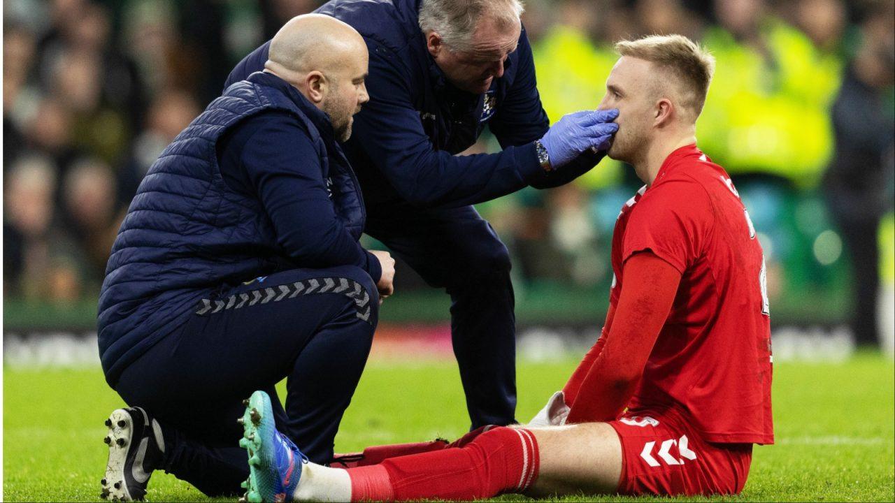 Kilmarnock goalkeeper Robby McCrorie sidelined for a month with facial injury