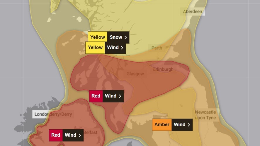 A rare red alert has been issued as Scotland braces for Storm Eowyn bringing the most intense weather in recent history.