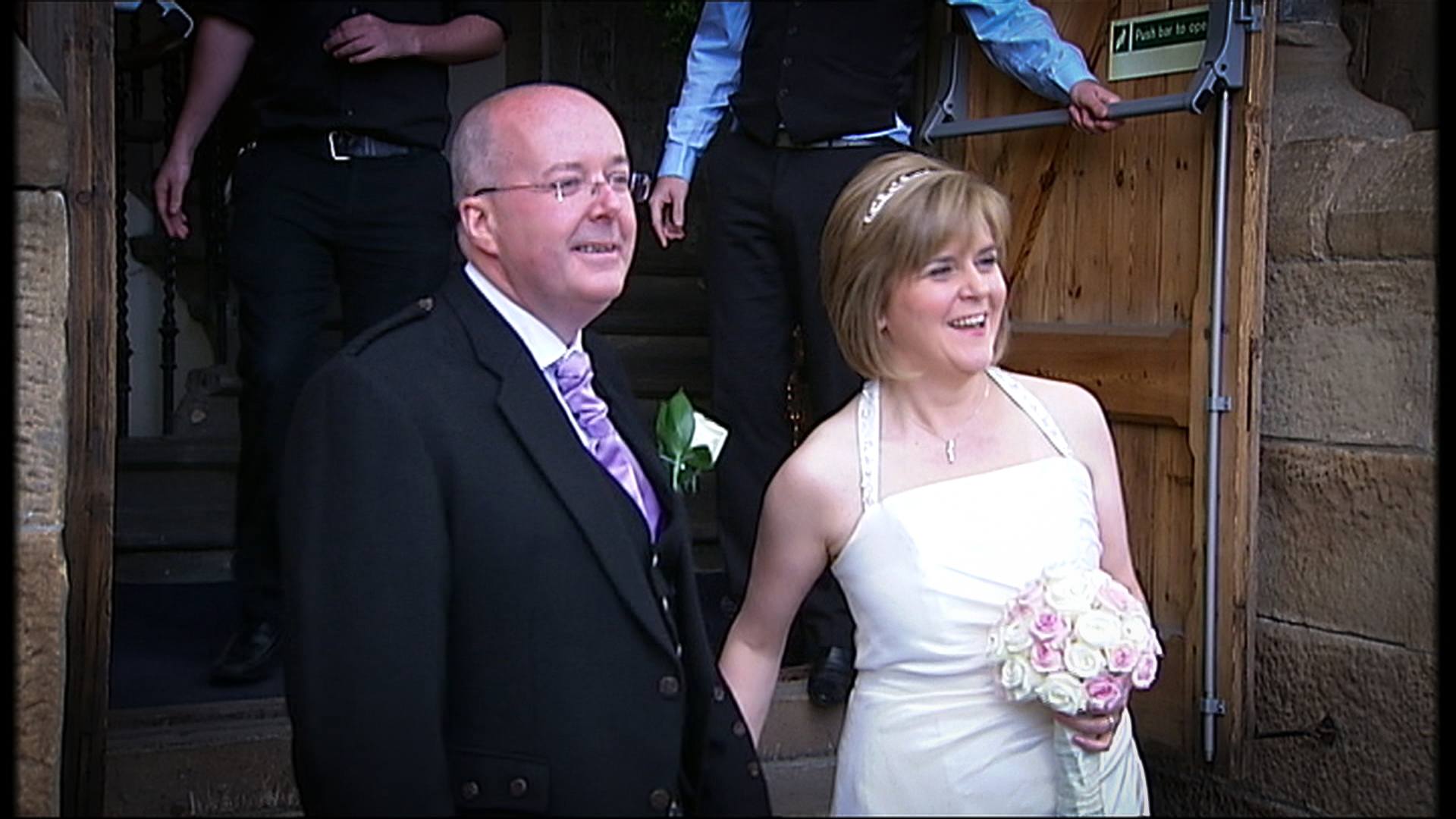 Nicola Sturgeon and Peter Murrell on their wedding day.