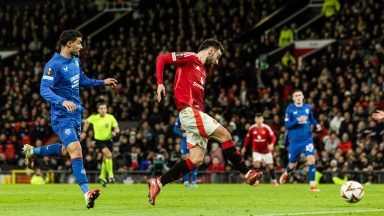 Late Bruno Fernandes goal delivers defeat for Rangers against Manchester United