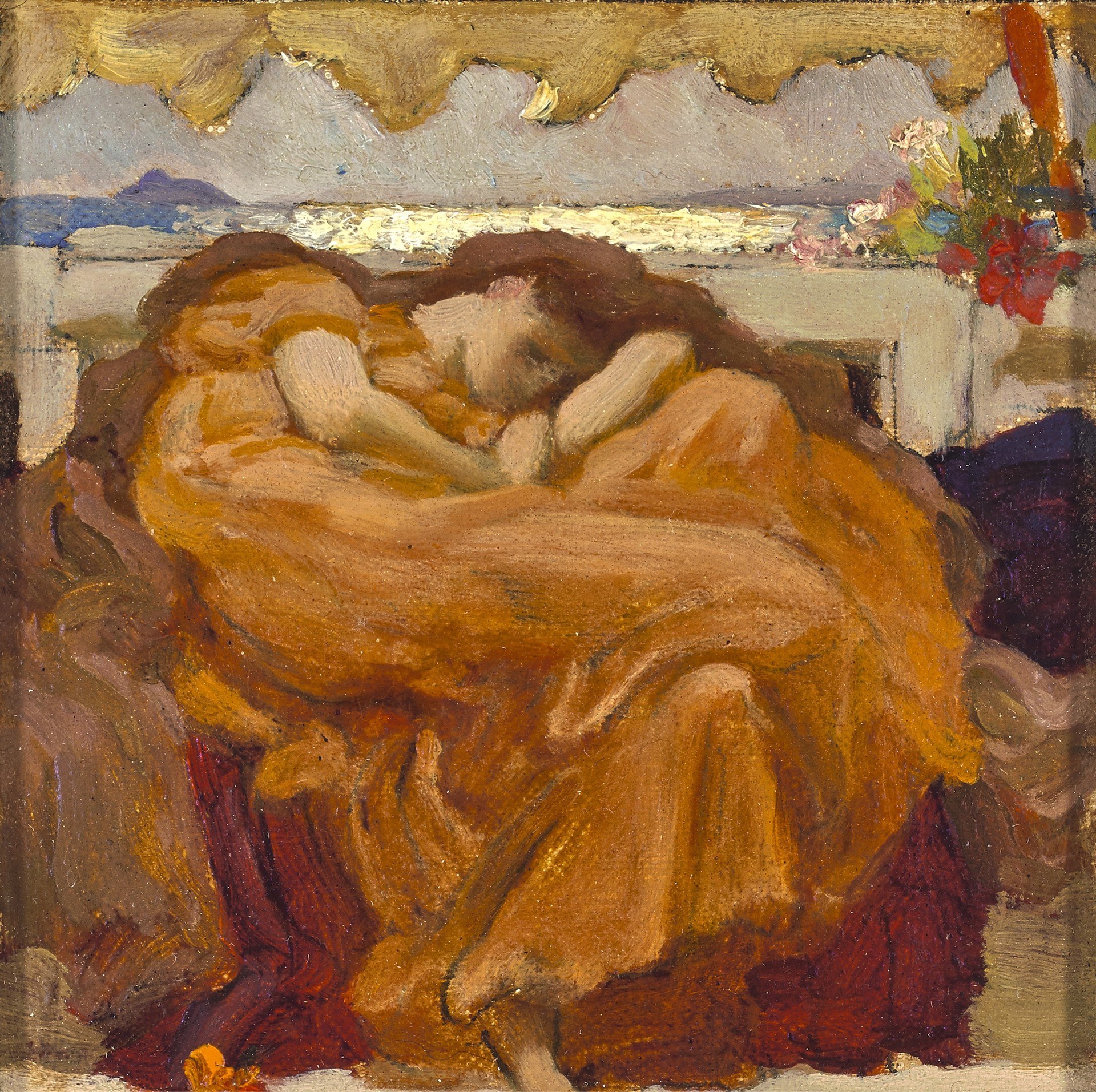 Study For Flaming June by Frederic, Lord Leighton is among the pieces donated (The Royal Borough of Kensington and Chelsea Leighton House/PA). 