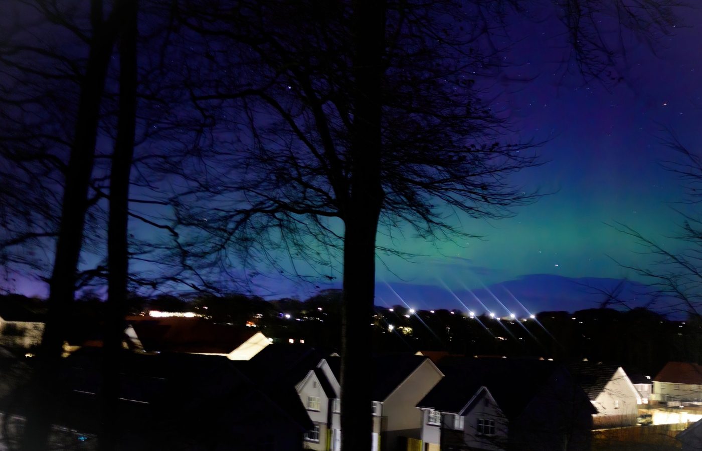 The Northern Lights in Aberdeen.