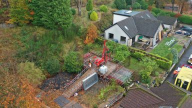 Hidden 120m mine shaft collapses in couple’s back garden in Kilsyth, North Lanarkshire