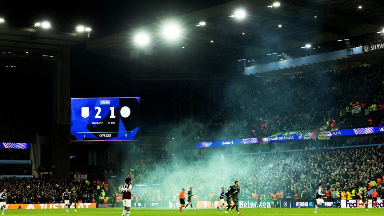 Celtic warn supporters over potential away fan ban in Champions League over pyro use