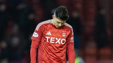 Aberdeen suffer blow with Jamie McGrath ruled out for ‘two or three months’