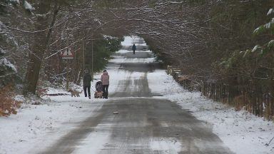 Schools in the north closed as snow falls across Scotland