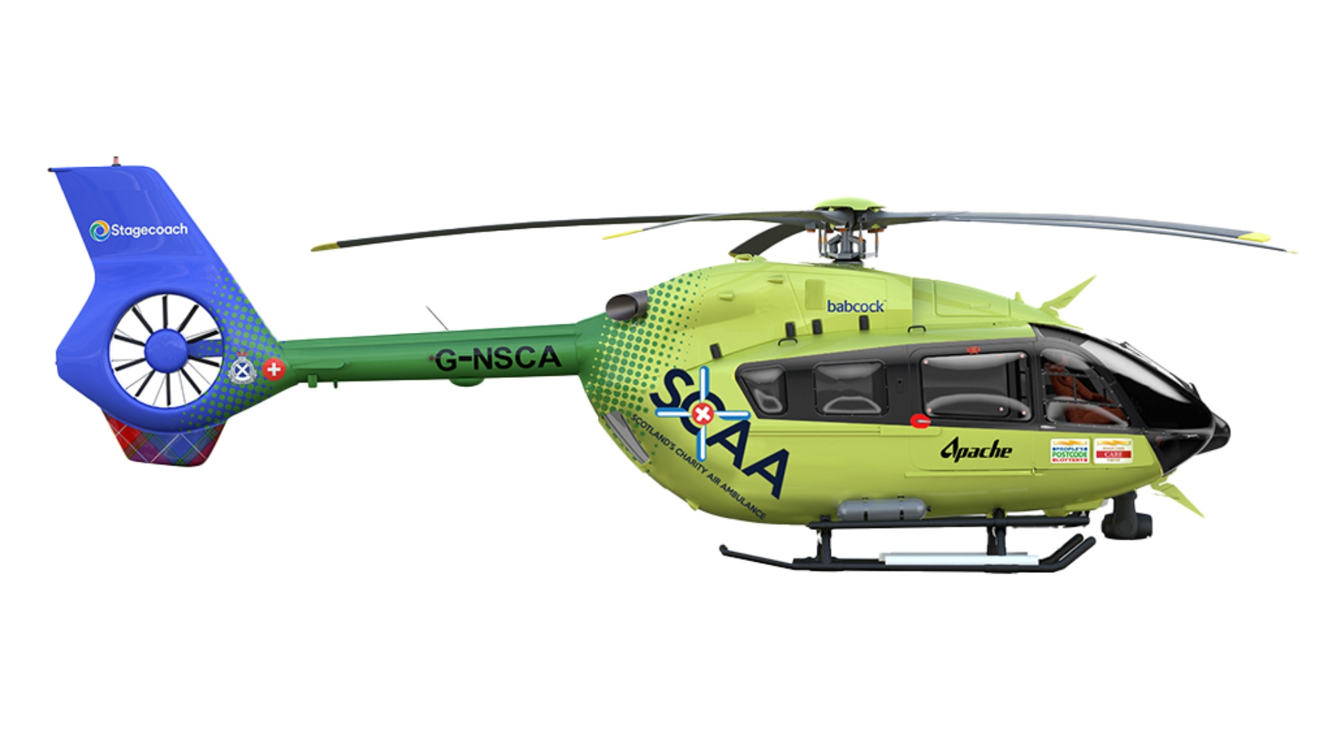 Artist's impression of how the helicopter will look once delivered. 