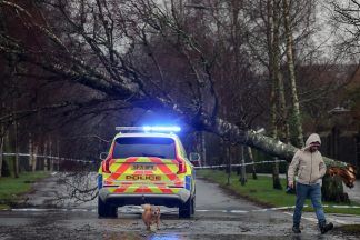 Storm Eowyn live: Two in hospital and 1200,000 without power