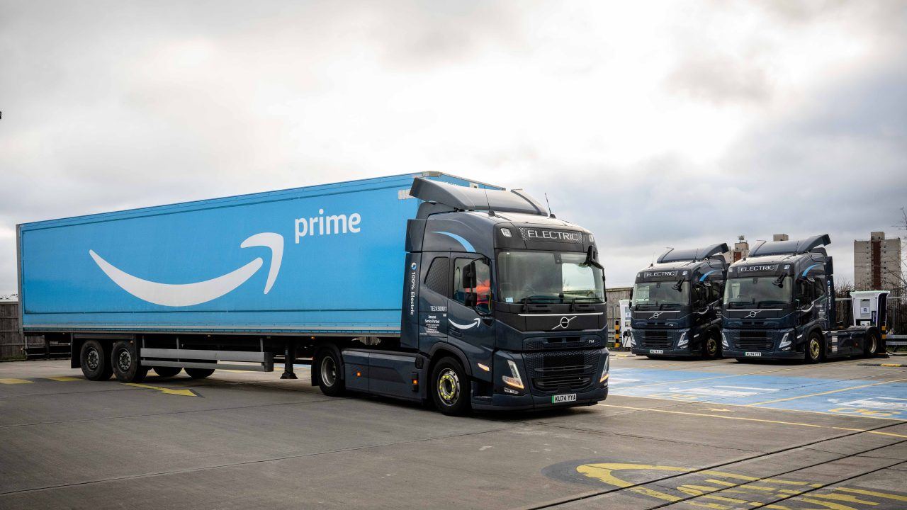 Amazon announces biggest ever order of electric heavy goods vehicles