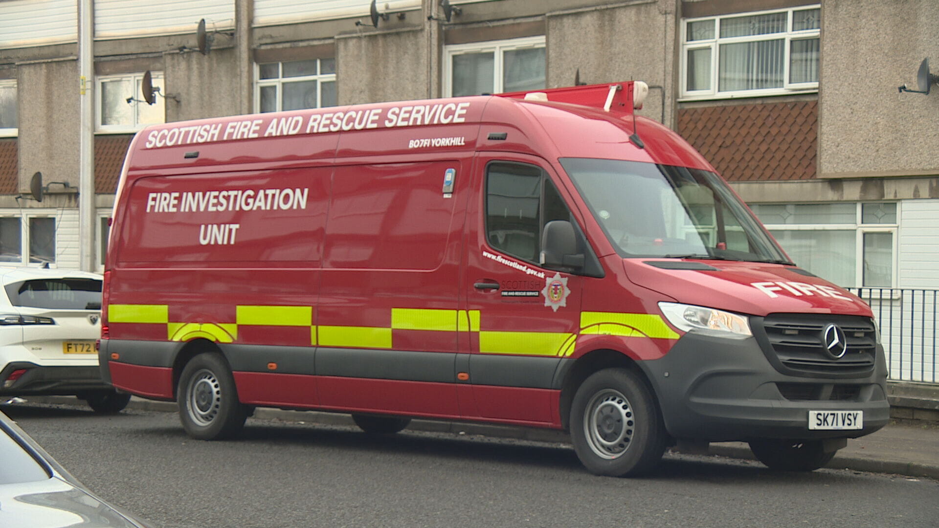 Flat fire on Mill Road, Cambuslang.