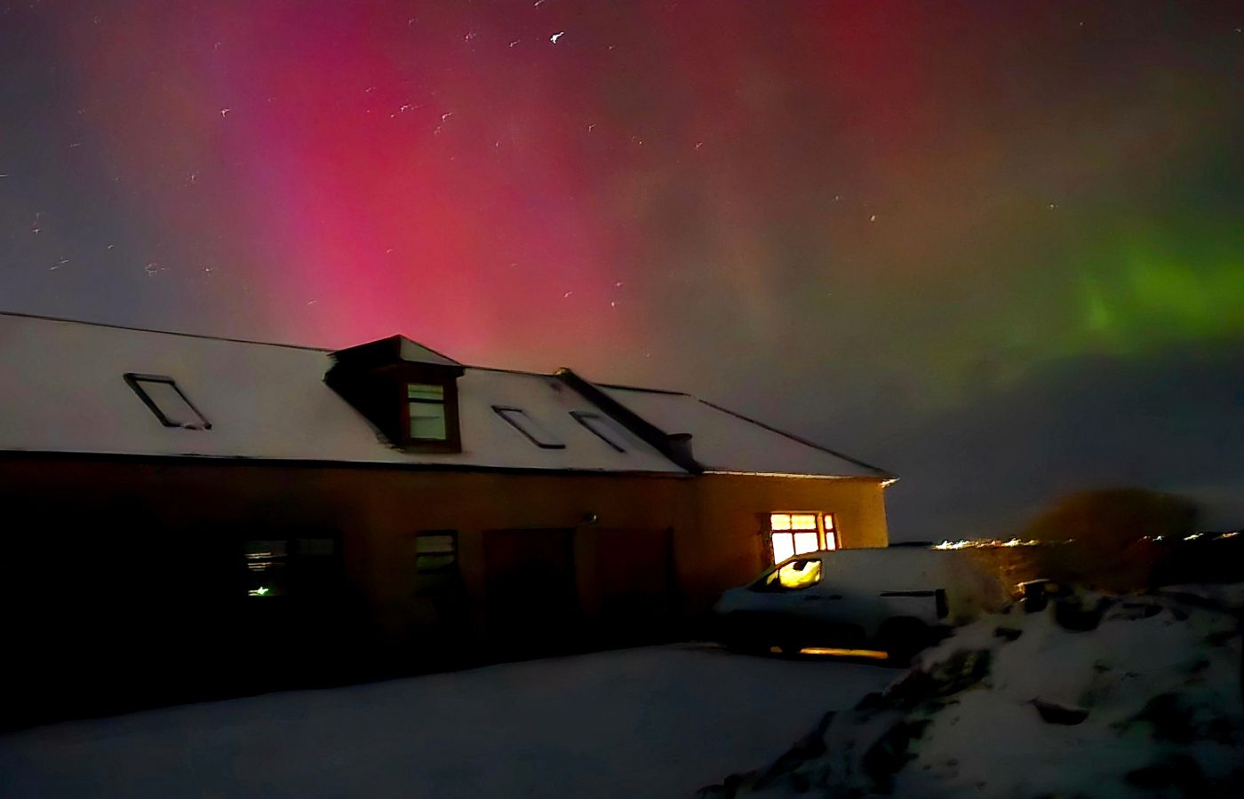 Northern Lights in Peterhead.