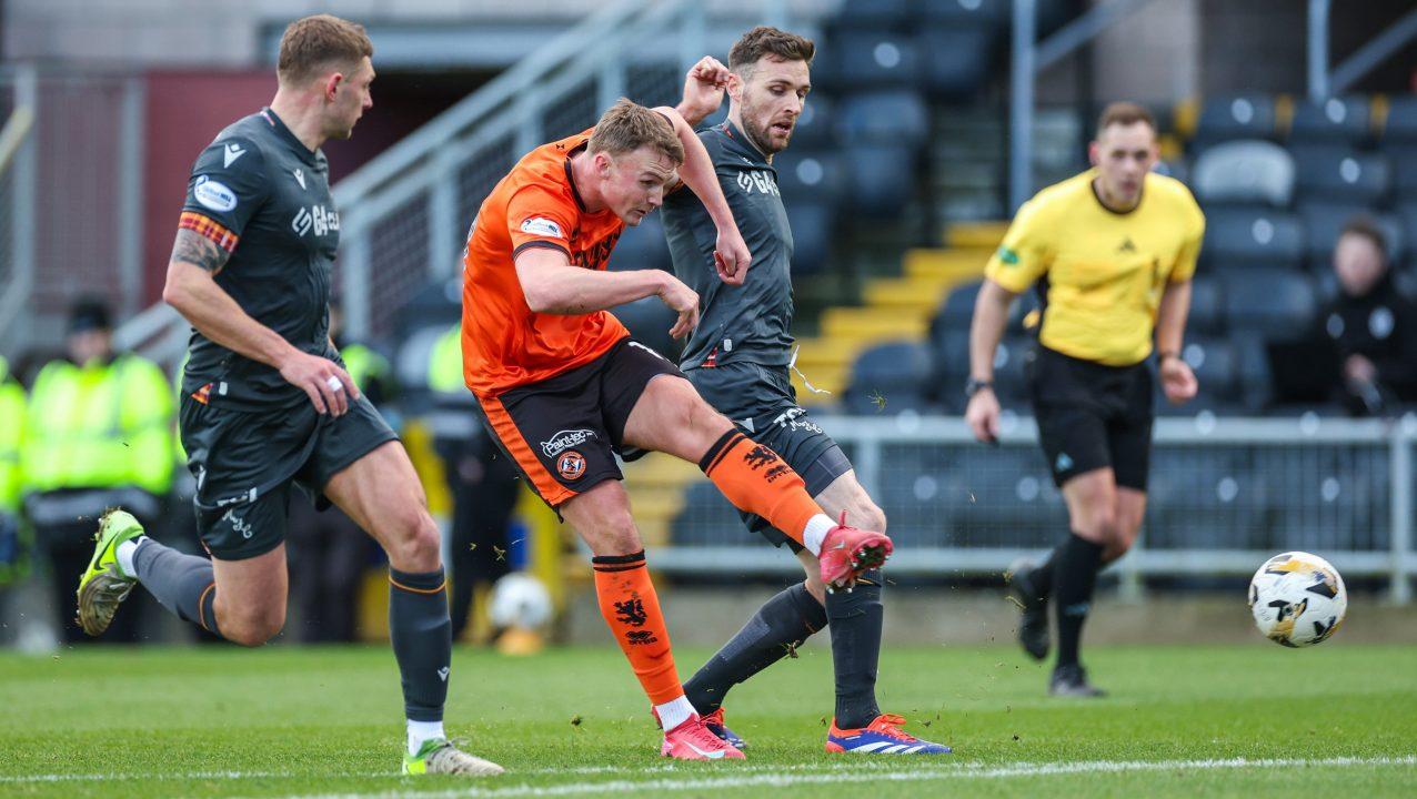 Sam Dalby scores Dundee United winner against Motherwell