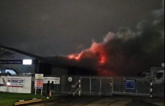 More than 50 firefighters tackle ‘well-developed’ blaze at Aberdeen truck dealership