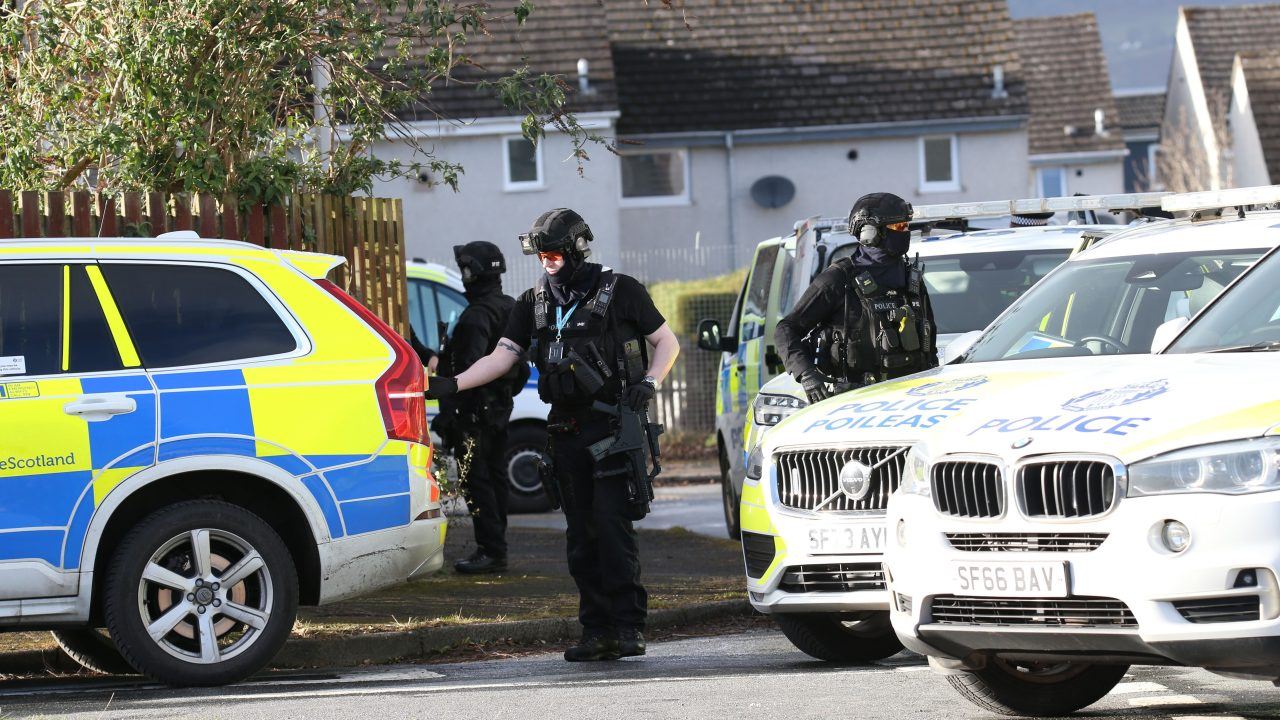 Armed police lock down Inverness street after reports of man with ‘weapon’