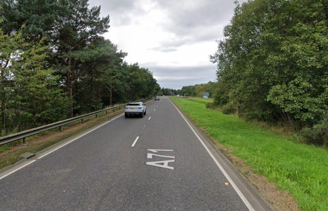 Man dies after being hit by car while walking along A71