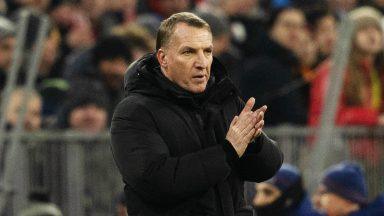 Brendan Rodgers given suspended touchline ban for ‘late kick-off’ at Bayern