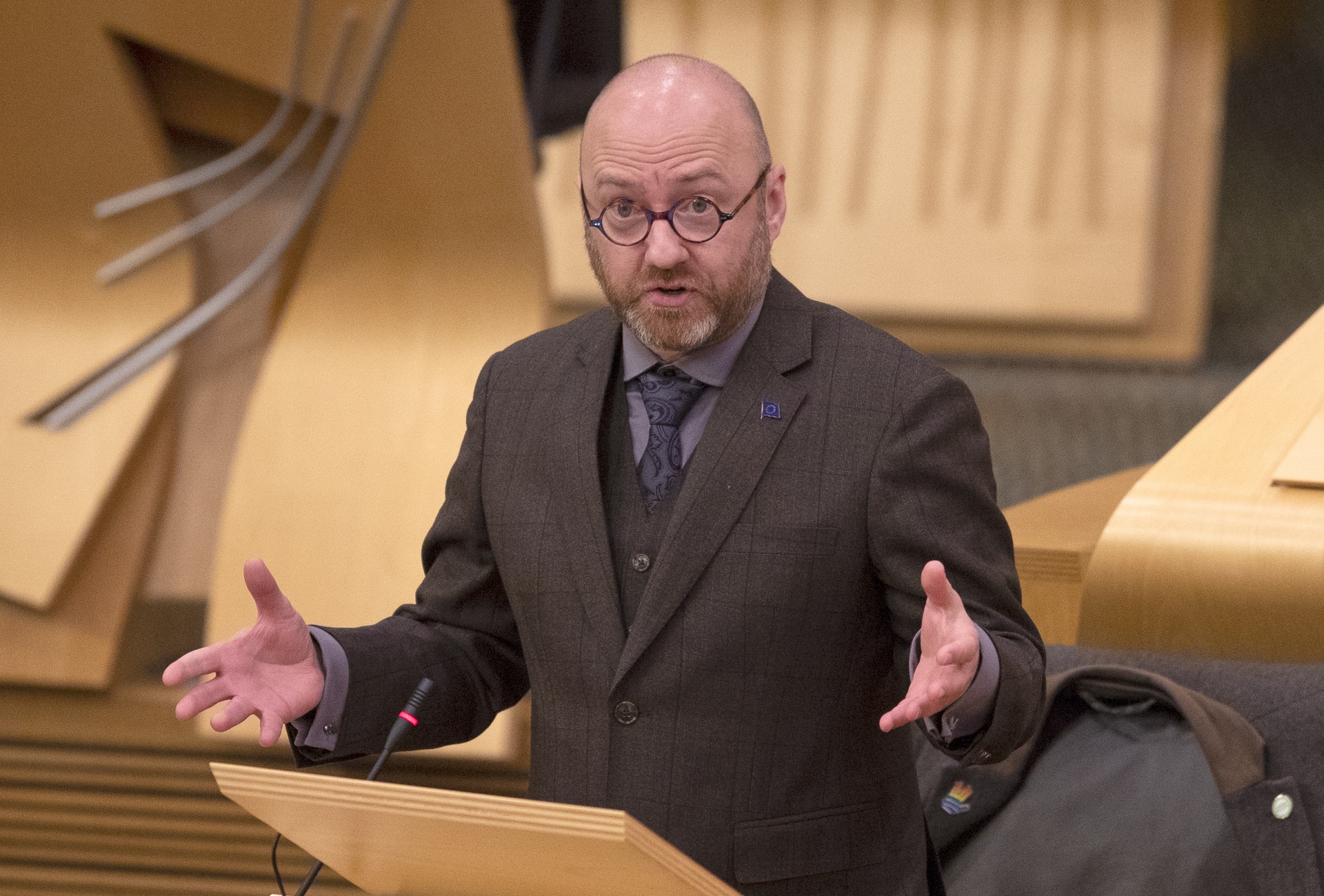 Patrick Harvie said the US president should not have a warm welcome (Jane Barlow/PA).