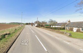 Driver taken to Aberdeen Royal Infirmary with serious injuries after van crash into tree on A96