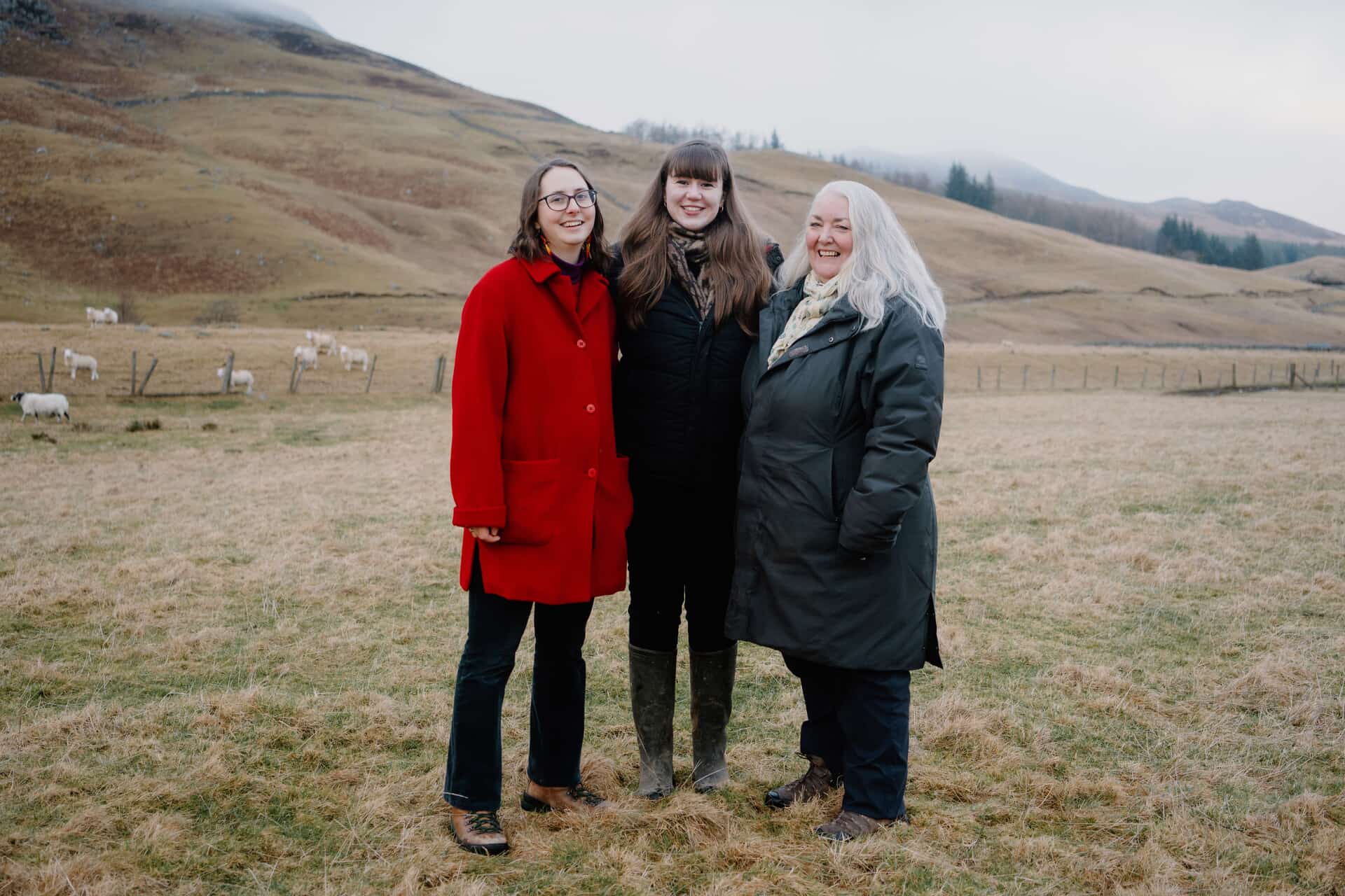 Project partners and directors of Fair Feast social enterprise at Dalnagarn Larder,   Knockbarry Farm. Left to right: Heather McDade, Helen Stewart and Jackie Mahoney.