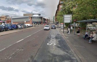 Man in hospital after being struck by bus in Glasgow city centre