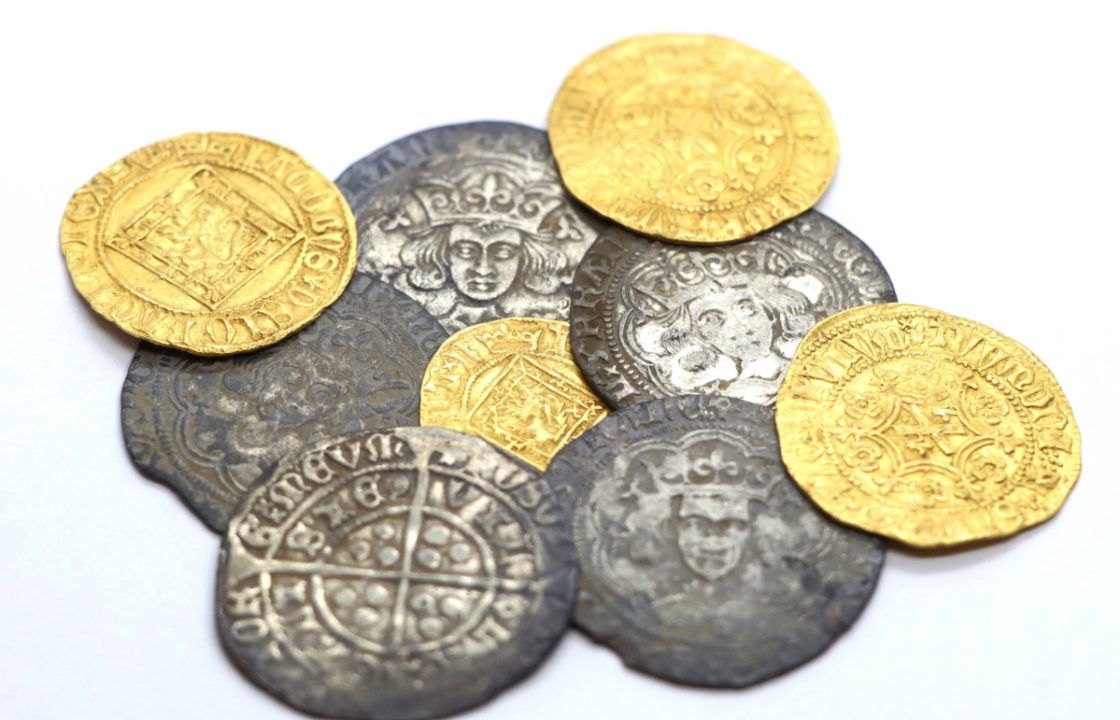 Hoard of medieval coins from 15th century discovered by metal detectorists