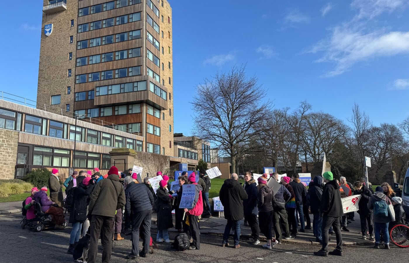 Dundee University staff take part in five-week strike action at the start of the new academic year.
