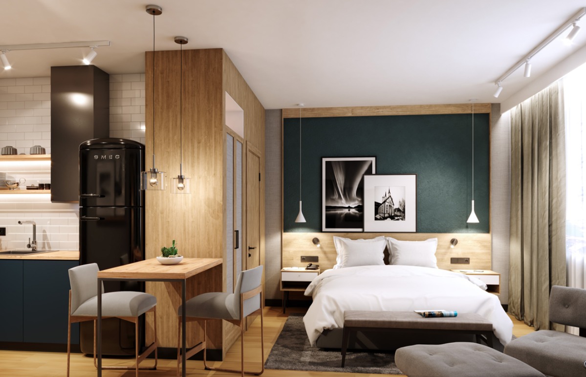 The development will consist of one-bed apartments in the Radisson design. 